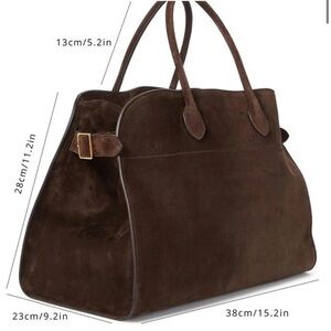 Soera brown “ suede” Henna shopper bag